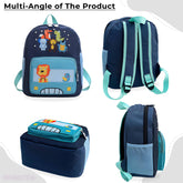 Kindergarten Cute Cartoon Kids School Bag for Boys and Girls (Sky blue)